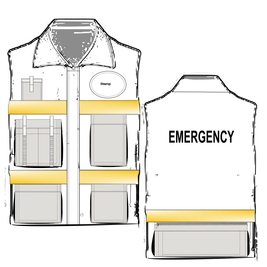 Patron ropa, Fashion sewing pattern, molde confeccion, patronesymoldes.com Emergency vest 4697 UNIFORMS Jackets